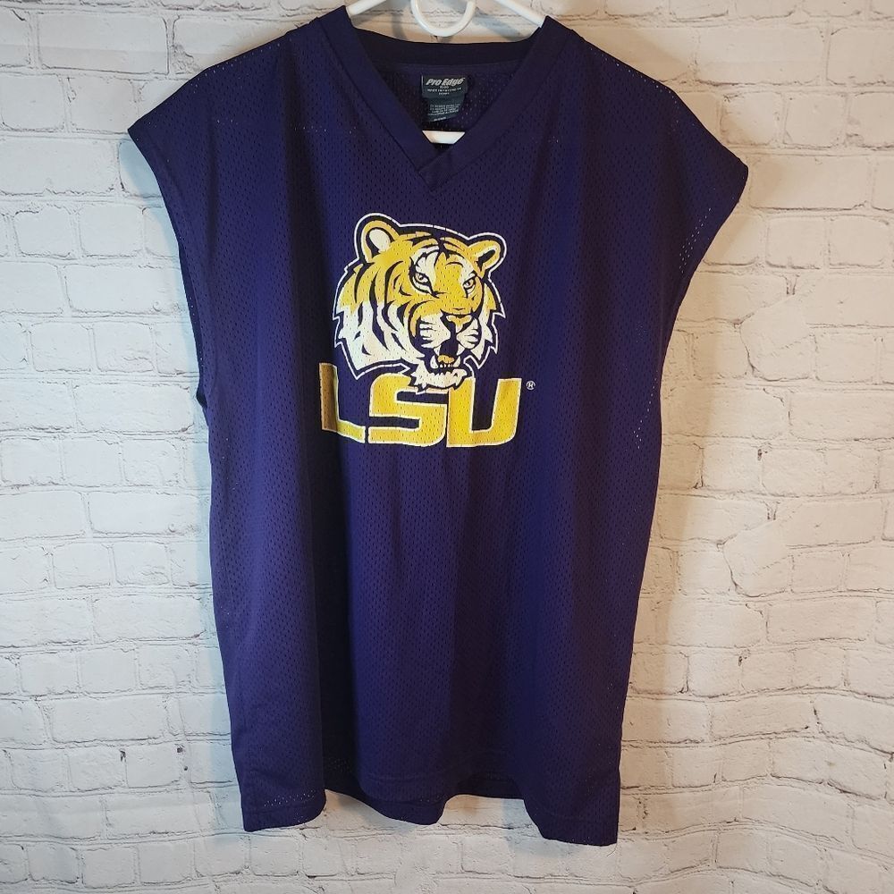 Men's Pro Edge "LSU Tigers" basketball jersey, size XL